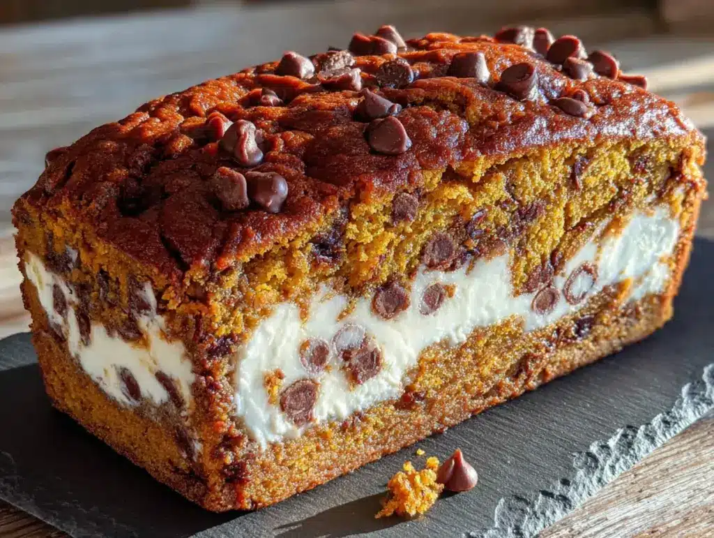 pumpkin chocolate chip bread - featured image