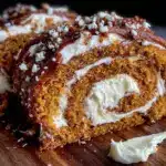 pumpkin cream cheese roll - featured image