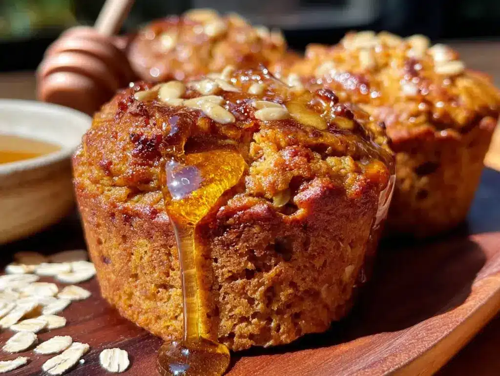 pumpkin oat muffins - featured image