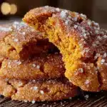pumpkin snickerdoodle cookies - featured image