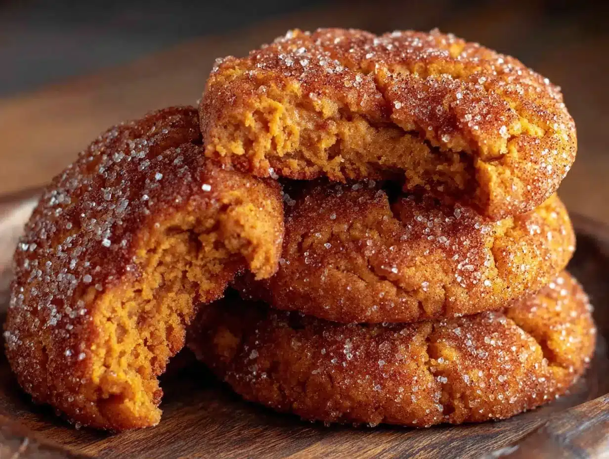 pumpkin snickerdoodle cookies preparation steps