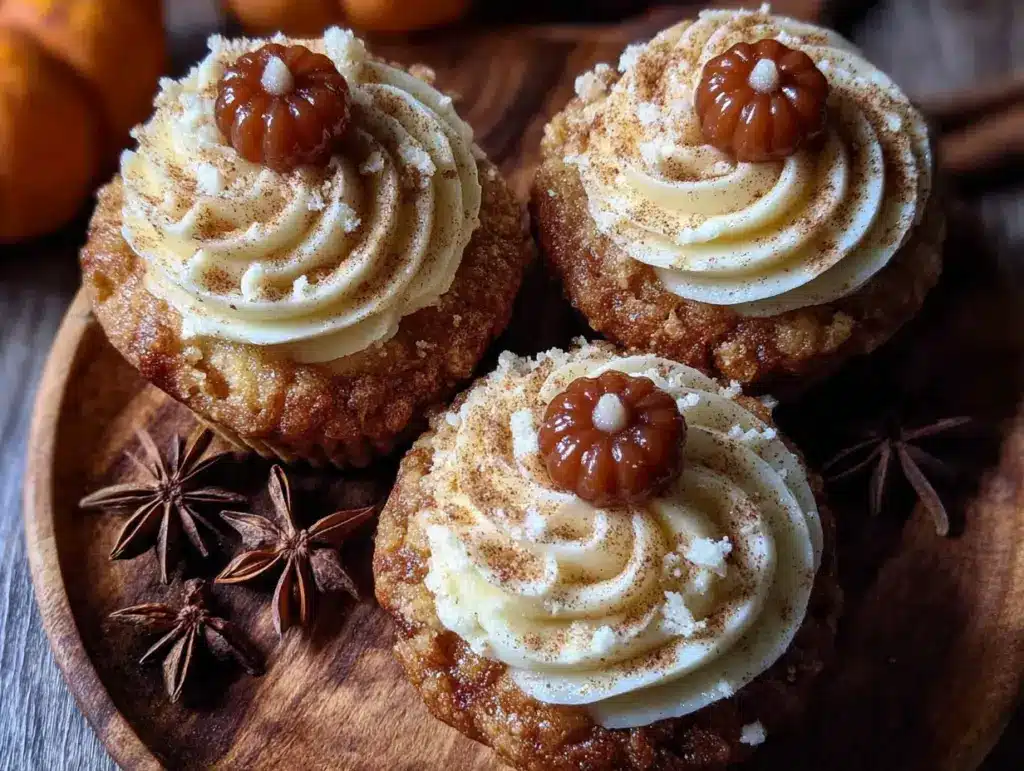 pumpkin spice latte cupcakes - featured image