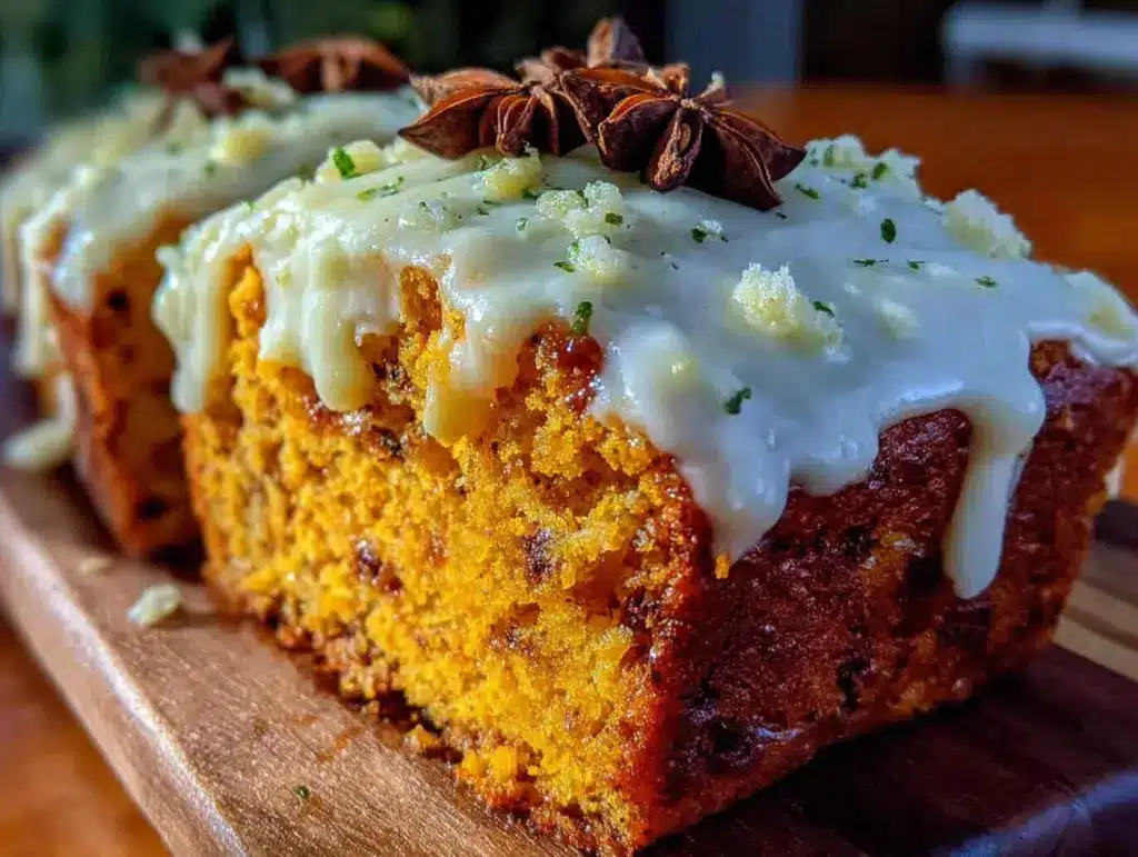 pumpkin spice latte loaf cake - featured image
