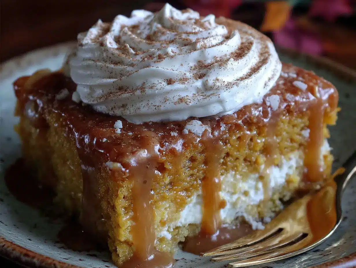 pumpkin tres leches cake preparation steps