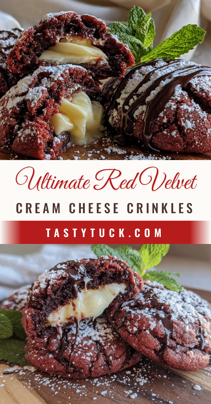 red velvet crinkle cookies with cream cheese filling recipe
