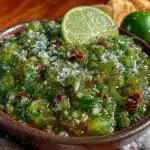 roasted green tomato salsa verde - featured image