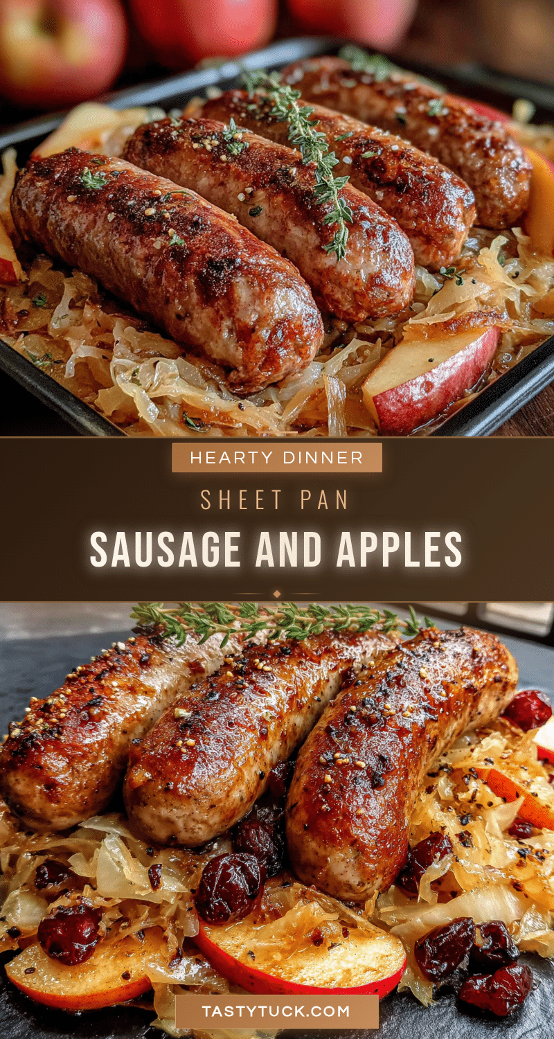 sheet pan sausage sauerkraut and apples recipe