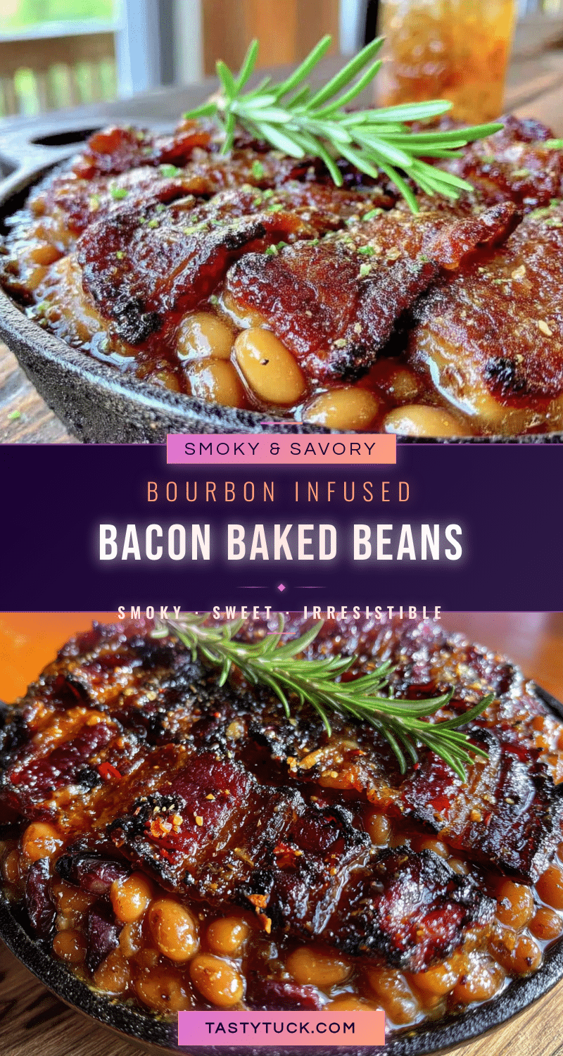 smoky bourbon bacon baked beans recipe