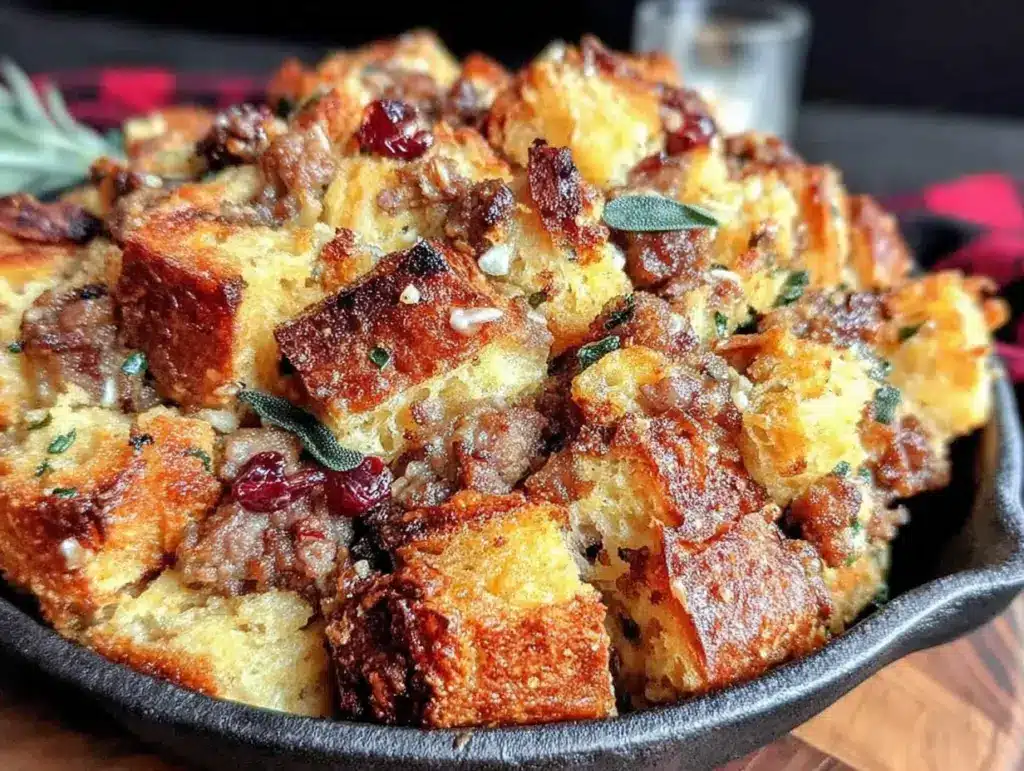 Sourdough stuffing with sausage and sage - featured image