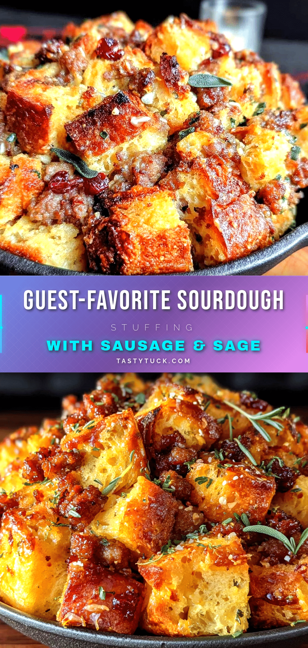 Sourdough stuffing with sausage and sage recipe