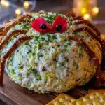 Spooky Spider Cheese Ball - featured image