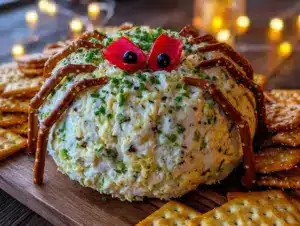 Spooky Spider Cheese Ball - featured image