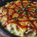Spooky Spiderweb Buffalo Chicken Dip - featured image