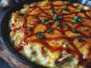 Spooky Spiderweb Buffalo Chicken Dip - featured image