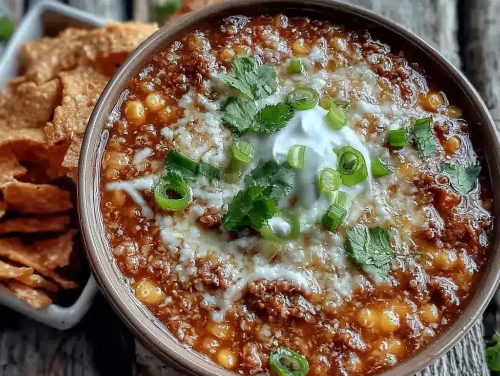 taco soup with ranch seasoning - featured image