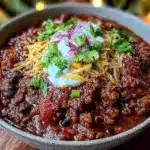 turkey chili with black beans - featured image