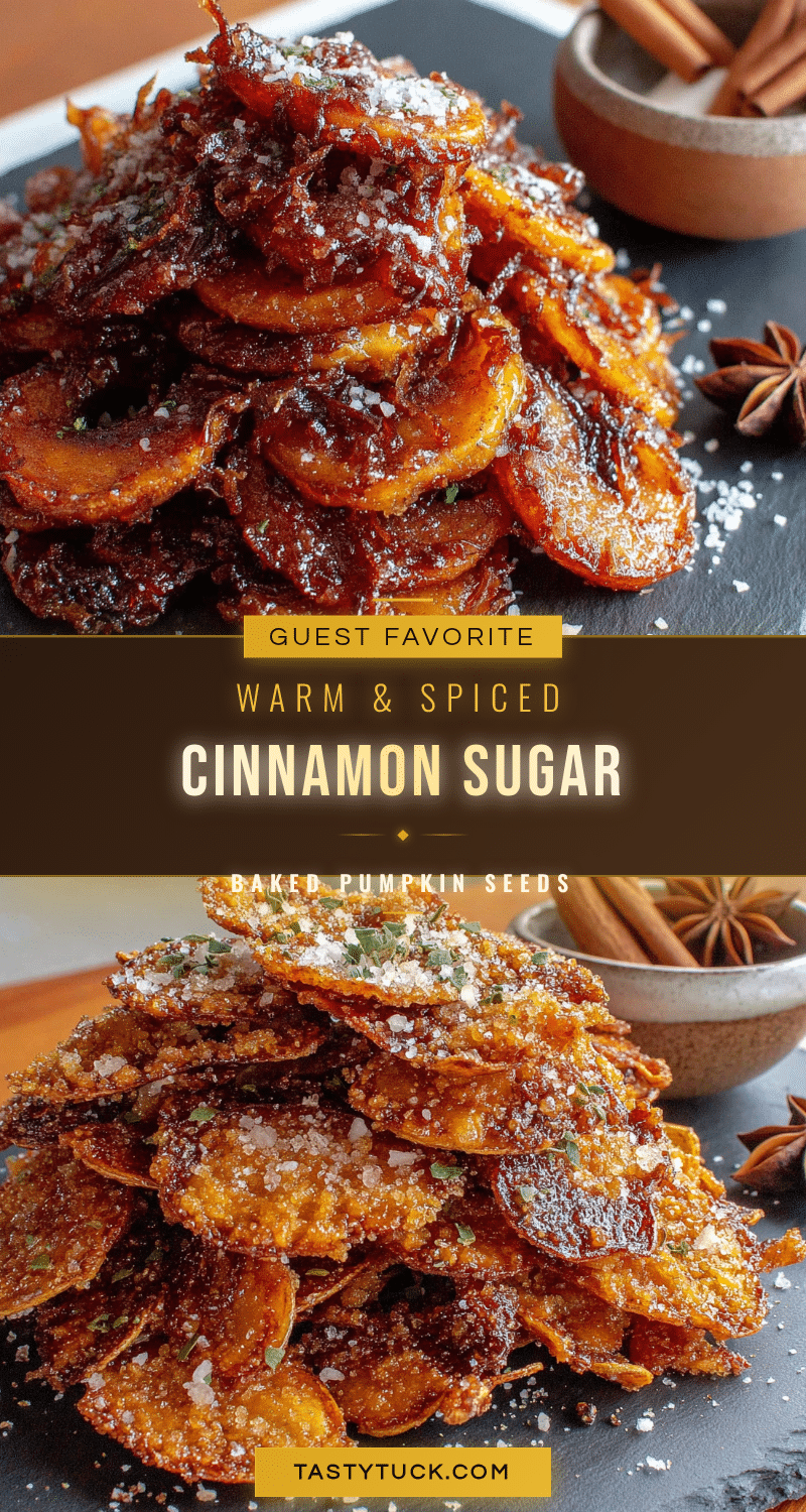 baked pumpkin seeds with cinnamon sugar recipe
