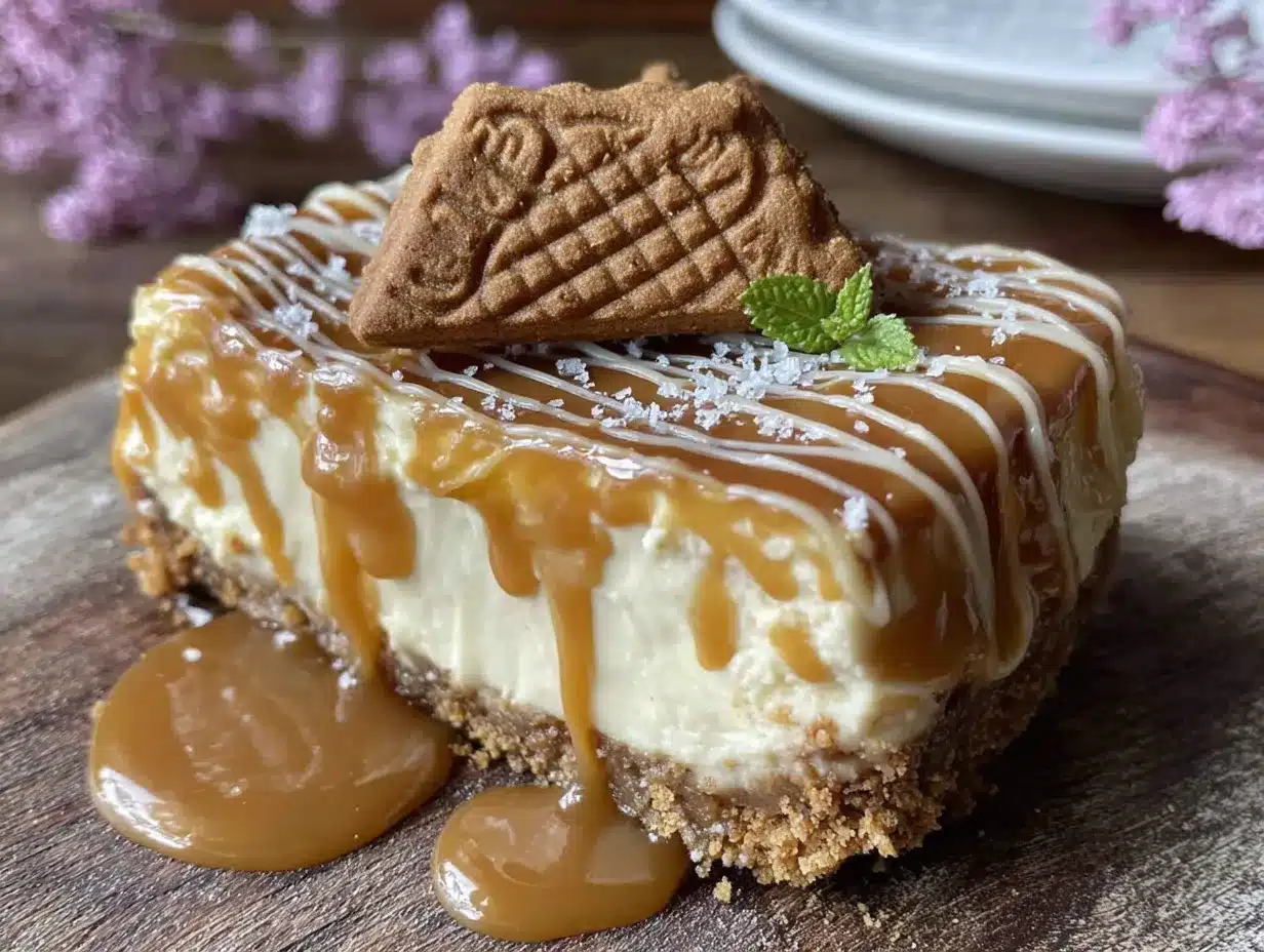 Biscoff cheesecake bars preparation steps