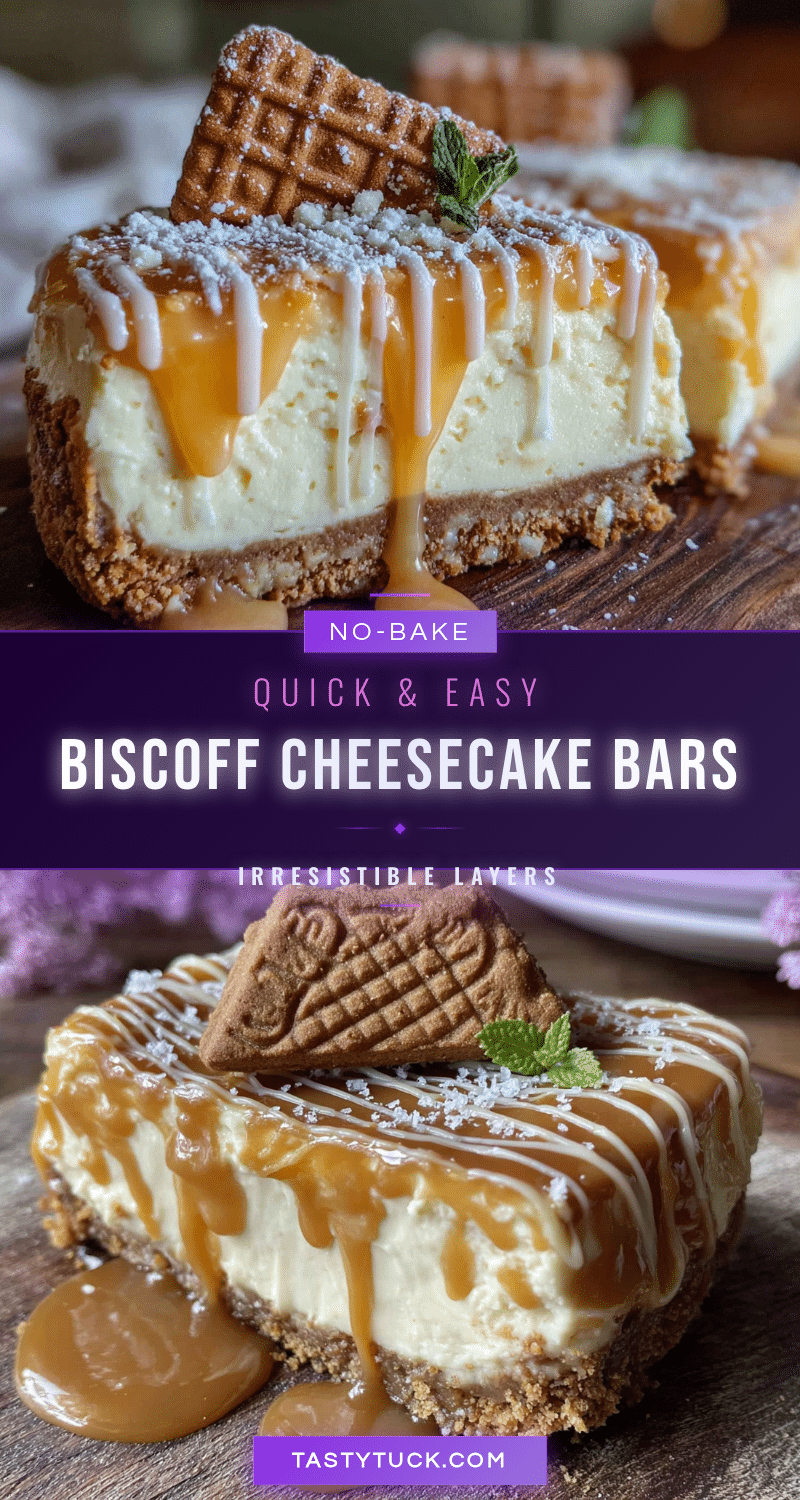 Biscoff cheesecake bars recipe