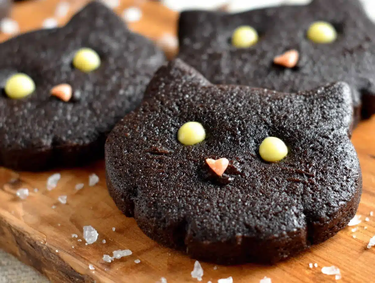 Black Cat Sugar Cookies with Royal Icing - featured image