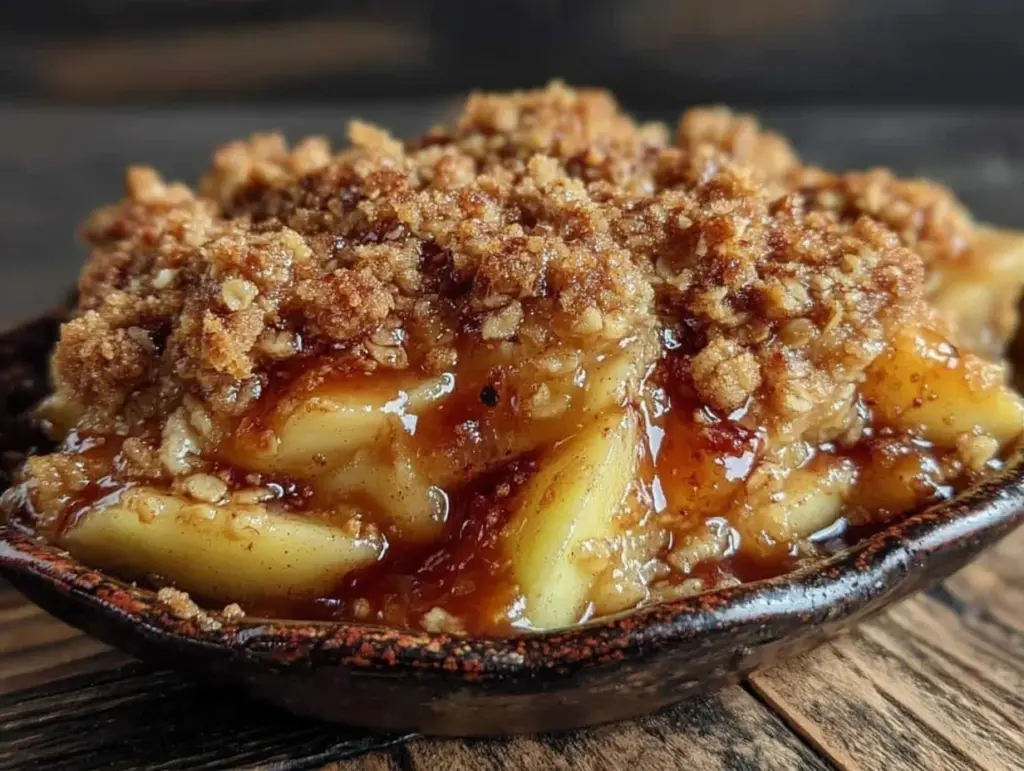 brown butter apple crisp - featured image