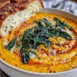 butternut squash soup with sage brown butter - featured image