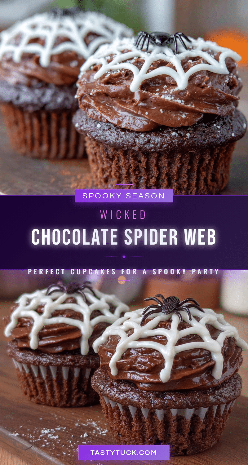 chocolate spider web cupcakes recipe