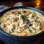 copycat panera chicken wild rice soup - featured image