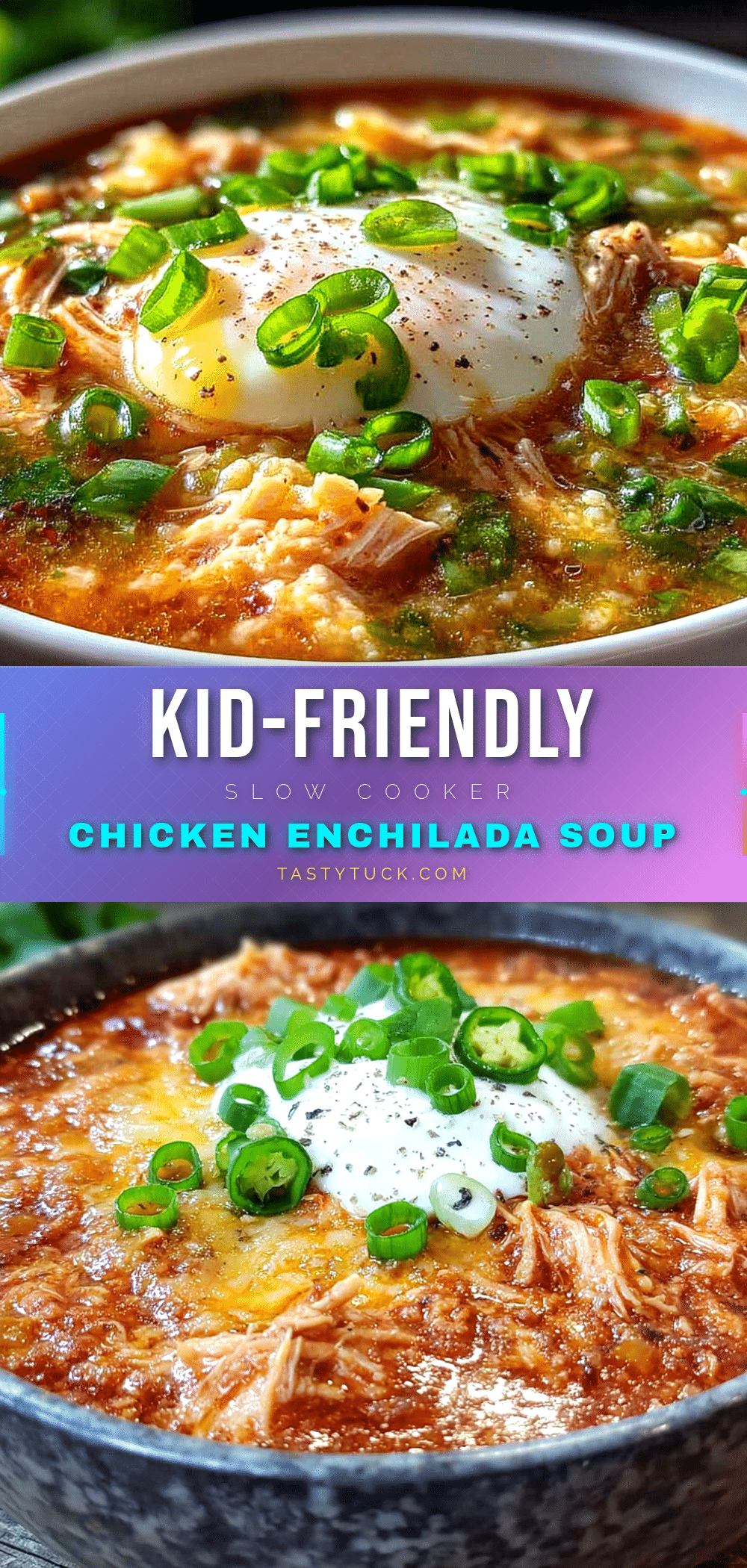 kid-friendly slow cooker chicken enchilada soup recipe