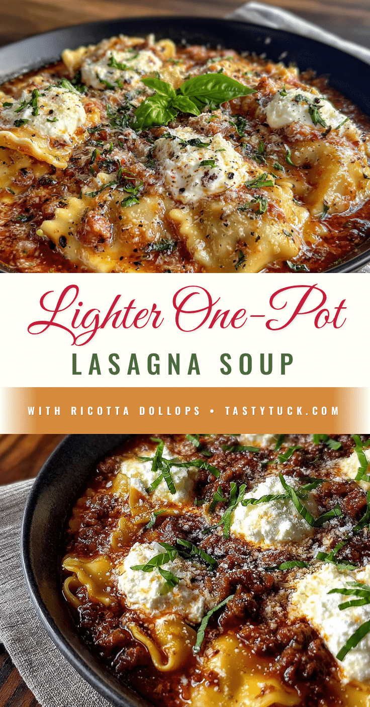 lighter one-pot lasagna soup recipe