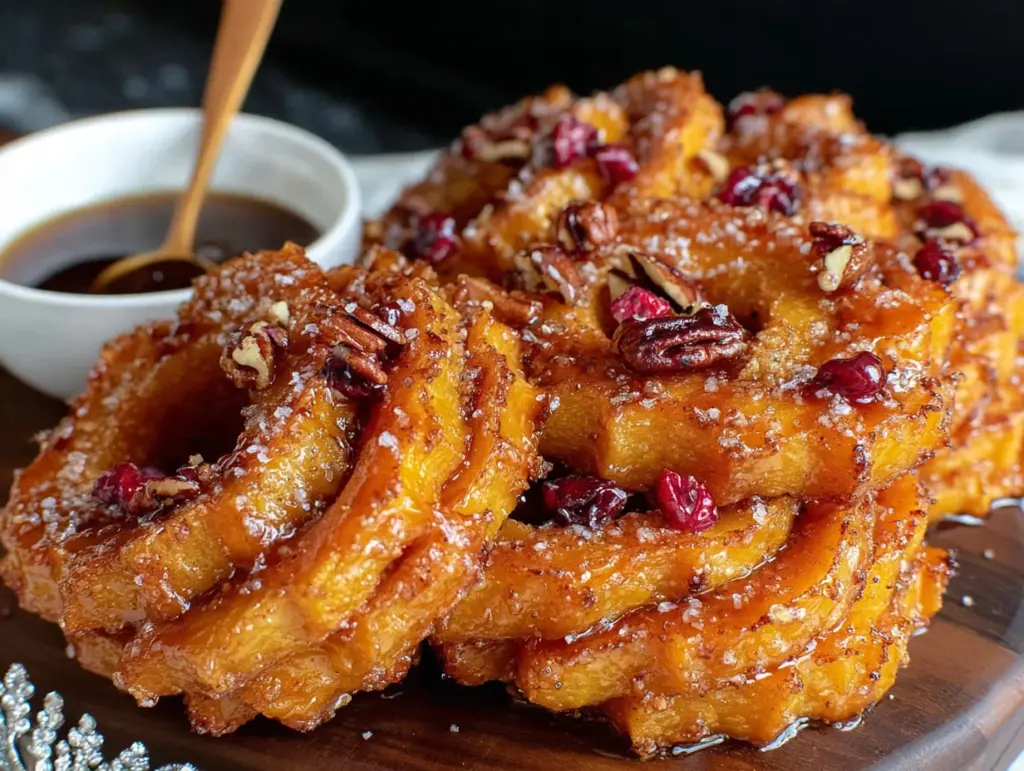maple roasted acorn squash rings - featured image