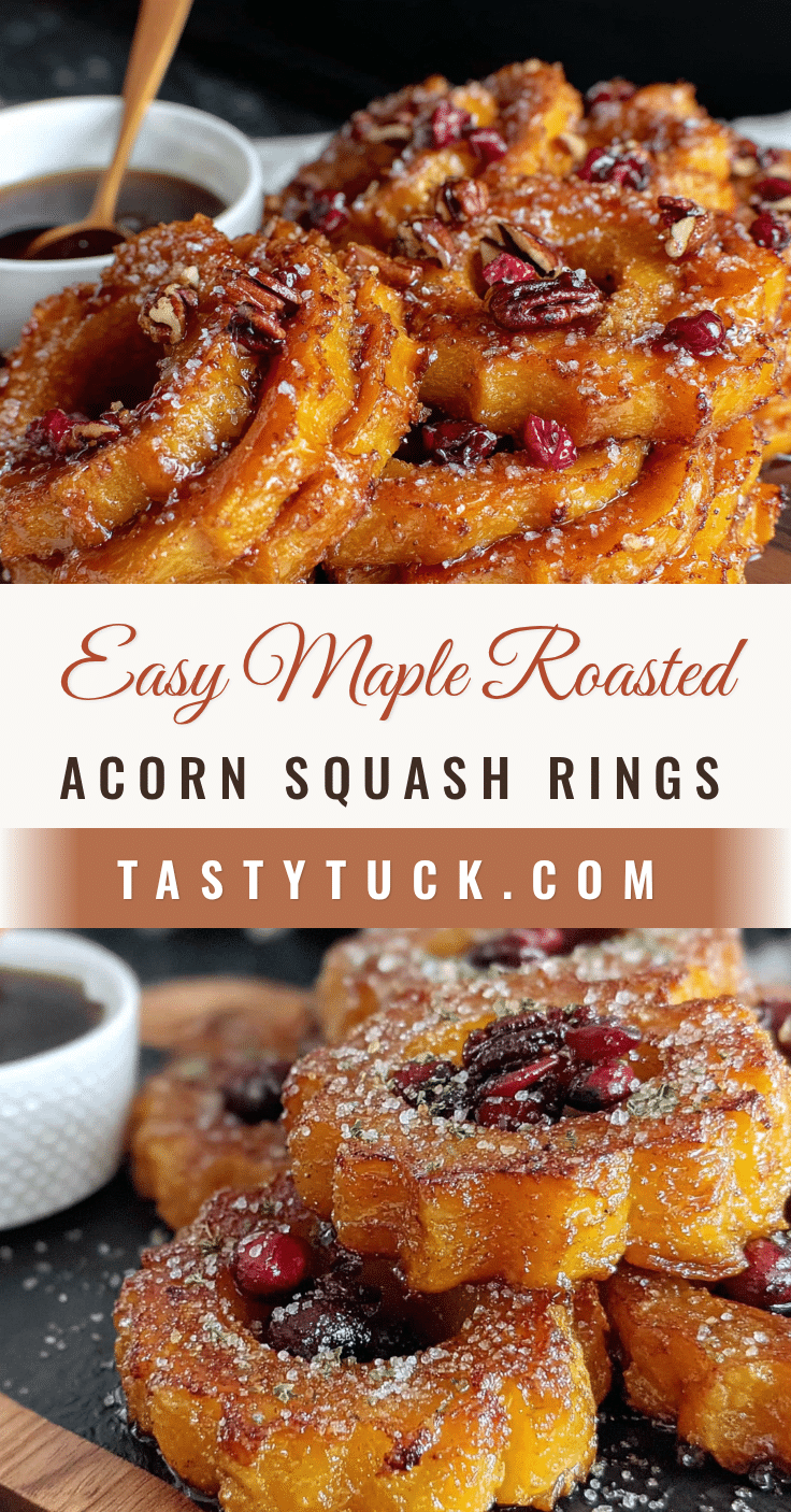 maple roasted acorn squash rings recipe