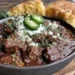 smoky no bean Texas chili - featured image