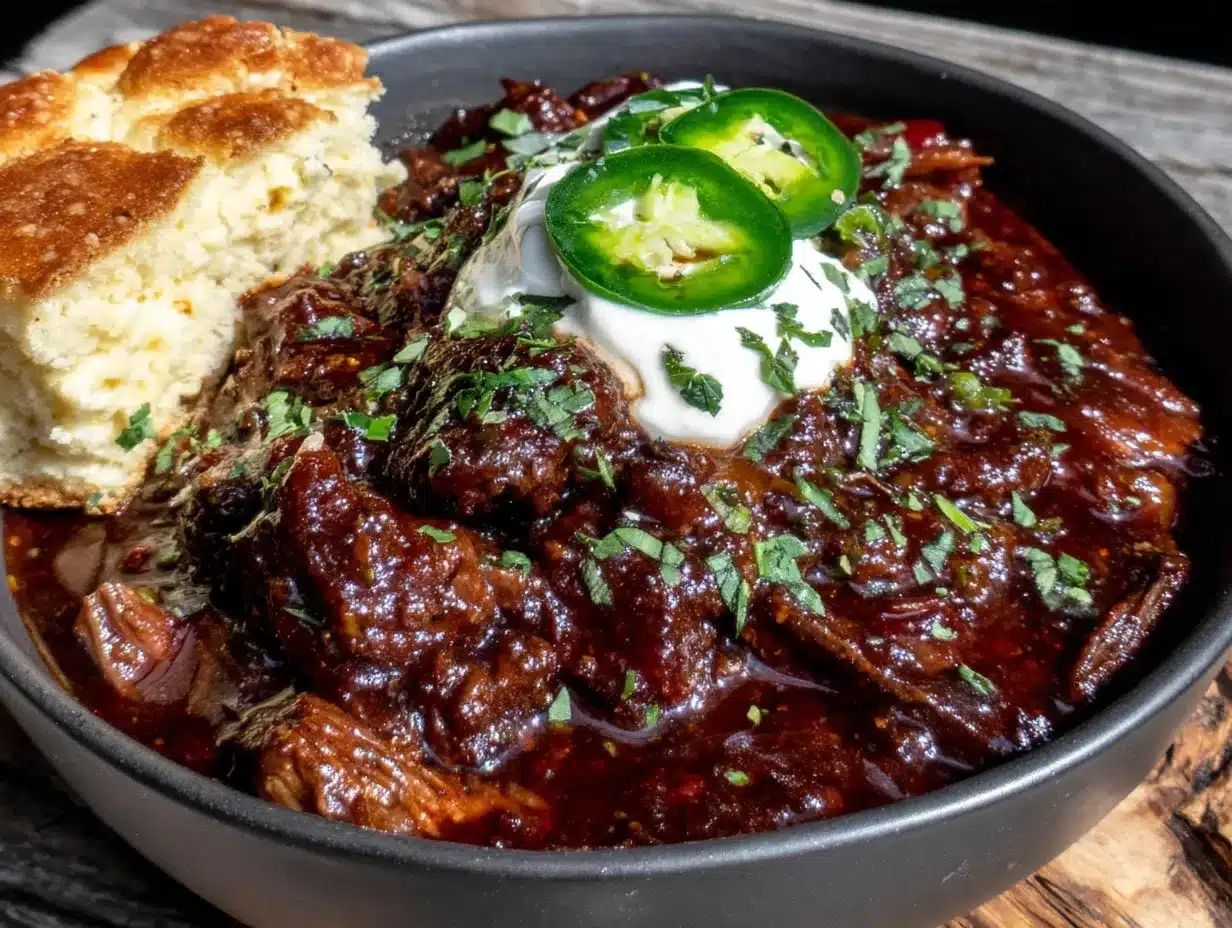 smoky no bean Texas chili preparation steps