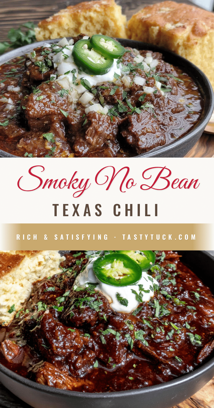 smoky no bean Texas chili recipe