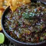 smoky roasted green tomato salsa - featured image