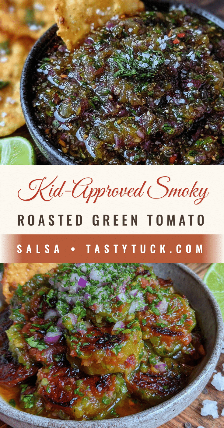 smoky roasted green tomato salsa recipe