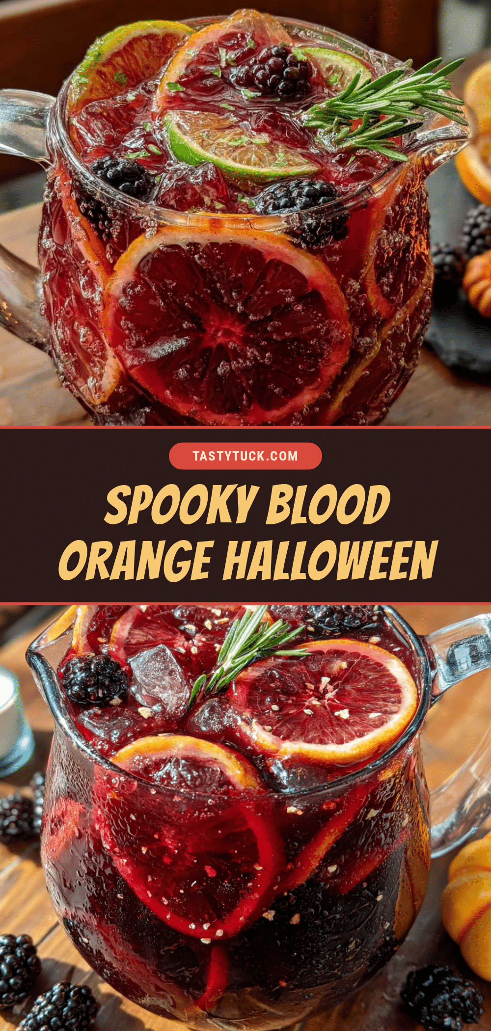 Spooky Blood Orange Halloween Sangria recipe
