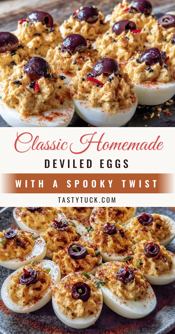 spooky deviled eggs recipe
