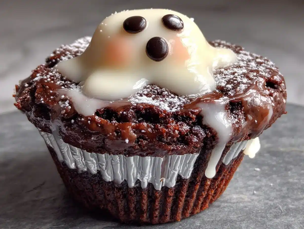 Spooky Ghost Marshmallow Pop Cupcakes - featured image